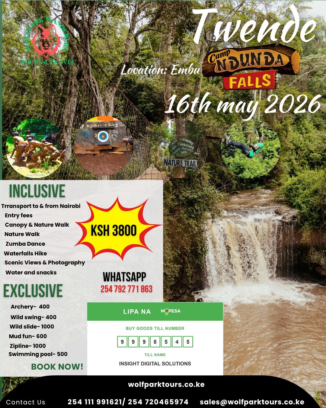 Tour to camp Ndunda Embu